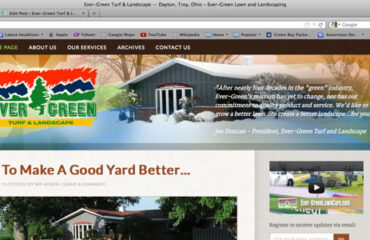 image of the Evergreen website